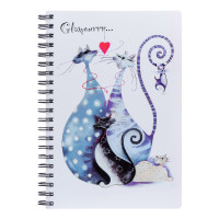 Тетрадь А4 клетка YES Glamour Cats, 120 листов