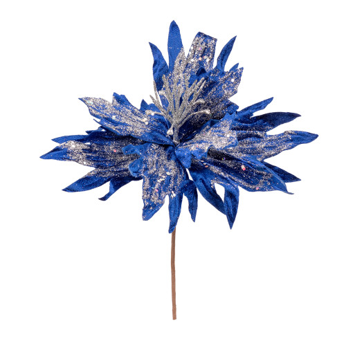 Цветок декоративный Novogodko Хризантема, синий, 40 см