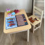 Стіл та стілець дитячі жовтий, стіл із ящиком WS-5441-4043