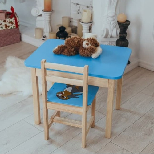 Дитячий стіл та стілець, стіл із ящиком WS-5421-4021