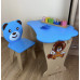 Детский столик и стульчик синий Крышка облачко WS-6124-4321