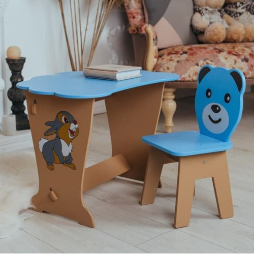 Дитячий стіл і стільчик Кришка хмаринка WS-6121-4321