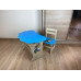 Детский столик и стульчик синий Крышка облачко WS-6121-4021