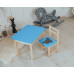 Детский стол и стул синий, стол с ящиком WS-5421-4022