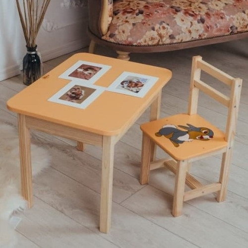 Дитячий стіл та стілець, стіл із ящиком WS-5441-4041