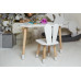 Белый столик тучка и стульчик детский зайка белоснежный детский столик WS-217612