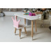 Белый столик тучка и стульчик корона детский розовый белоснежный детский столик WS-209932