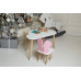 Білий столик хмарка та стільчик метелик дитячий рожевий білосніжний дитячий столик WS-884055