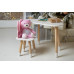 Белый столик тучка и стульчик бабочка детский розовый белоснежный детский столик WS-884055