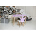 Детский столик тучка и стульчик коронка фиолетовый WS-992524