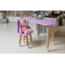 Детский столик тучка и стульчик бабочка фиолетовый WS-992523