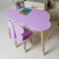 Дитячий столик хмарка і стільчик фіолетовий метелик WS-992523