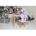 Дитячий столик хмарка і стільчик фіолетовий метелик з білим сидінням WS-992522