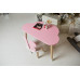 Дитячий столик хмарка і стільчик метелик рожевий з білим сидінням WS-992520