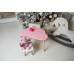 Детский столик тучка и стульчик ушки зайки розовые с белым сиденьем WS-992519