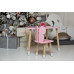Детский столик тучка и стульчик бабочка розовая WS-992513