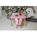 Дитячий столик хмарка і стільчик метелик рожевий WS-992513