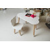 Дитячий столик хмарка та стільчик ведмедик білий WS-992577