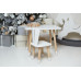 Белый столик и стульчик детский белоснежный зайчик WS-376512
