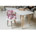 Білий столик та стільчик дитячий білий зайчик WS-376512