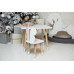 Белый столик и стульчик детский белоснежный бабочка WS-230512