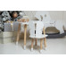 Білий столик та стільчик дитячий білосніжний метелик WS-230512