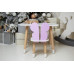 Білий стіл і стільчик дитячий фіолетовий метелик з білим сидінням WS-230032
