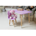Фиолетовый столик и стульчик детский бабочка WS-288552