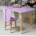 Фиолетовый столик и стульчик детский бабочка WS-288552