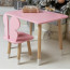 Рожевий стіл і стільчик дитячий метелик WS-230992