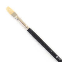 Кисть щетина Santi Highly Pro, длинная ручка, плоская, №5