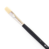 Кисть щетина Santi Highly Pro, длинная ручка, плоская, №7