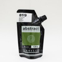 Акрилова фарба Abstract Sennelier, дой-пак, 120 мл, Соковита Зелена (Sap Green)