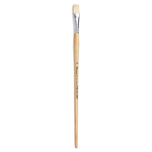 Кисть щетина плоская Tintoretto, №0 длинная ручка (Италия)