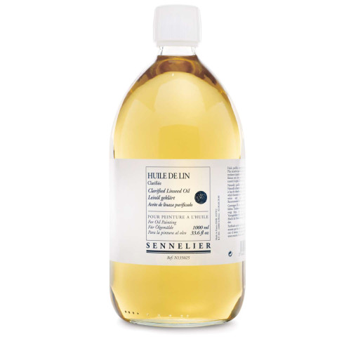 Очищенное льняное масло Sennelier, 1 литр