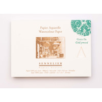 Склейка для акварели Sennelier, 300 г, холодное прессование, 20 листов, (A6) 14,8x10,5 см