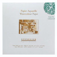 Склейка для акварели Sennelier, 300 г, холодное прессование, 20 листов, 30x30 см