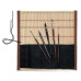 Набор кистей для акварели Raphael в бамбуковом чехле, синтетика, 5 шт, Travel-формат