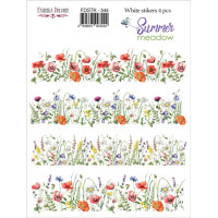 Набір наклейок (стікерів) 4 шт Summer meadow №344 Літній Луг