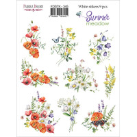 Набор наклеек (стикеров) 9 шт Summer meadow №345 Летний Луг