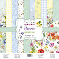 Набор скрапбумаги Летний Луг (Summer meadow) 30,5x30,5 см, 10 листов