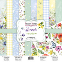Набор скрапбумаги Летний Луг (Summer meadow) 20x20 см, 10 листов