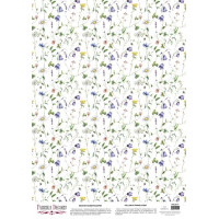 Лист кальки с рисунком деко веллум Summer meadow Колокольчики, А3 (29,7х42 см)