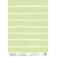 Лист кальки с рисунком деко веллум Бохо полоски на салатовом, А3 (29,7х42 см)
