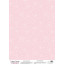 Лист кальки с рисунком деко веллум Завитки дотсы на розовом, А3 (29,7х42 см)