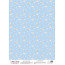 Лист кальки с рисунком деко веллум Звездное небо на голубом, А3 (29,7х42 см)