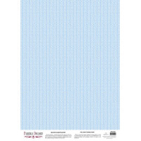Лист кальки з малюнком деко веллум Плетіння на блакитному, А3 (29,7 х42 см)