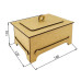 Скринька для біжутерії, аксесуарів, декору, 160х120х110 мм, Набір DIY №371