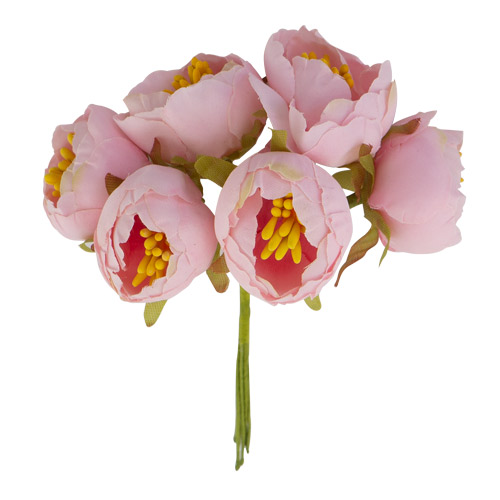 Цветы жасмина maxi Нежно-розовые 6 шт