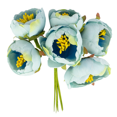 Цветы жасмина maxi Голубые 6 шт